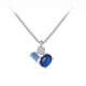 Kette mit Anhänger Cabuchon Blau Zirkonia Gisser N1113B