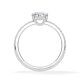 Ring Classic Hidden Halo Tropfen Platin Rubin 1903