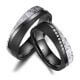 Black Titanium Carbon Partnerringe Marrya BT-12