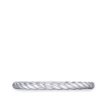 Kordelring Silber 925 rhodiniert Gisser R432 liegend