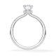 Diamantring Veiled Halo Radiant Weißgold Rubin 1896