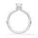 Ring Veiled Halo Emerald Diamant Platin Rubin 1890