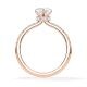 Diamantring Lab Grown Halo Herz Diamant Rotgold Rubin 1981