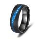 Damenring Black Titanium Blue Ocean Zirkonia Marrya BT-17