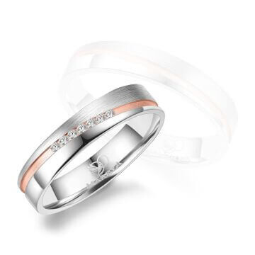 Trauringe Partnerringe Silber & Gold Marrya SG-A-10
