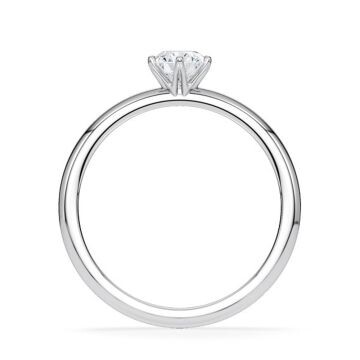 Verlobungsring Hollywood Weißgold 750 Lab Brillant 0,5 ct – Rubin RU-1888