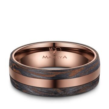 Herrenring Carbon Bronce Design Marrya CB-03