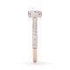 Ring Hidden Halo Cushion Rotgold Rubin 1898