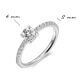 Pavé Ring Silber 925 Zirkonia Weiß Gisser R468