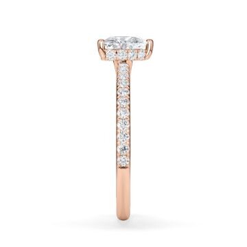 Ring Hidden Halo Rotgold Rubin 1900