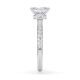 Diamantring Veiled Halo Radiant Weißgold Rubin 1896