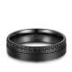 Einzelring Damen liegend Black Titanium BT-10