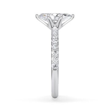 Hollywood Ring Marquise Diamant Weißgold Rubin 1882