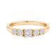 Verlobungsring aus Rotgold mit 5 Brillanten Dettinger 27200
