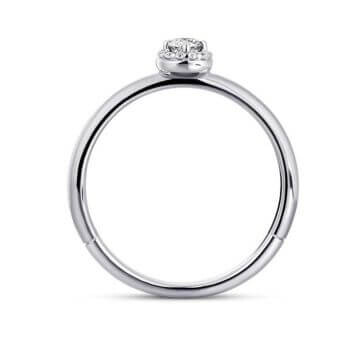 Halo Ring Silber 925 Zirkonia Gisser R486