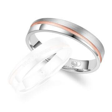Trauringe Partnerringe Silber & Gold Marrya SG-A-10