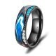 Trauringe Black Titanium Blue Ocean Zirkonia Marrya BT-15