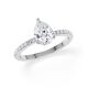 Ring Classic Hidden Halo Tropfen Platin Rubin 1903