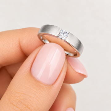 Verlobungsring Solitär Silber 925 Zirkonia – RZ00012