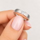Verlobungsring Solitär Silber 925 Zirkonia – RZ00012