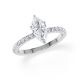 Hollywood Ring Marquise Diamant Weißgold Rubin 1882