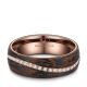 Eheringe Partnerringe Carbon Bronce Wellendesign Marrya CB-05