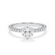 Verlobungsring Hollywood Weißgold 750 Herz 1,270 ct Pavé – Rubin RU-1887