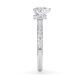Diamantring Lab Grown Halo Herz Diamant Platin Rubin 1981