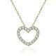 Kette Herz-Anhänger Silber vergoldet Gisser N1024Y