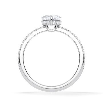 Ring Hidden Halo Weißgold Rubin 1900