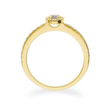 Verlobungsring Fantasy Pavé Gelbgold Brillant 41-05800