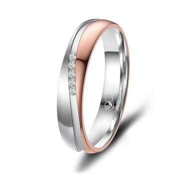 Trauringe Partnerringe Edelstahl Rosé Marrya ES-42