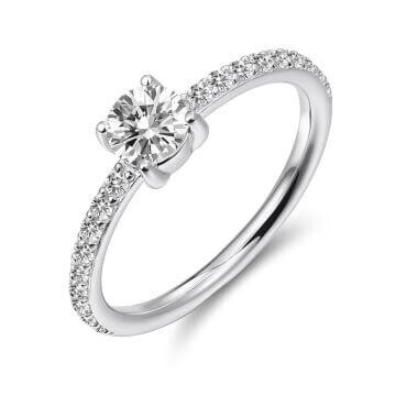 Pavé Ring Silber 925 Zirkonia Weiß Gisser R468