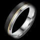 Herrenring Black Titanium Gold Marrya BT-02