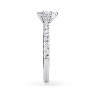 Hollywood Ring Herz Diamant Platin Rubin 1887