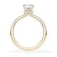 Verlobungsring Veiled Halo Lab-Grown Cushion Gelbgold Rubin RU-1889