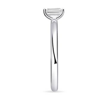 Solitär Ring Silber 925 Baguette Zirkonia Gisser R417
