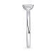 Solitär Ring Silber 925 Baguette Zirkonia Gisser R417