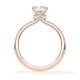 Verlobungsring Veiled Halo Lab-Grown Cushion Rotgold Rubin RU-1889