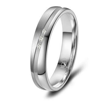 Trauringe Partnerringe Titan Diamant Marrya TI-43