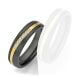 Damenring Surfing Colors Zirkonium & Gelbgold Ruesch 14/20010