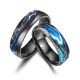 Trauringe Black Titanium Blue Ocean Zirkonia Marrya BT-15