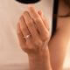 Pavé Ring Silber 925 Gold Zirkonia Weiß Gisser R468Y