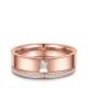 Eheringe Partnerringe Memoire Edelstahl Rot Set Marrya ES-E45