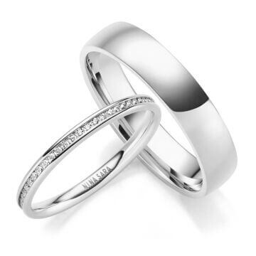 Edelstahlring mit Beisteckring Nina Sara NS-E14