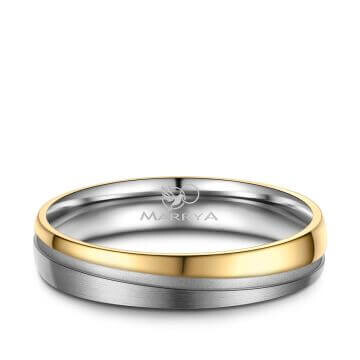 Trauringe Partnerringe Titan Gold Diamant Marrya TI-47