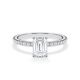 Verlobungsring Veiled Halo Lab-Grown Emerald Platin Rubin RU-1890