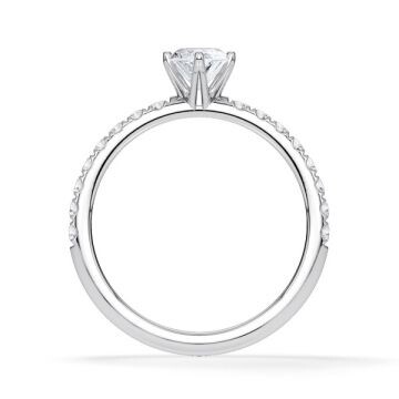 Hollywood Ring Marquise Diamant Weißgold Rubin 1882