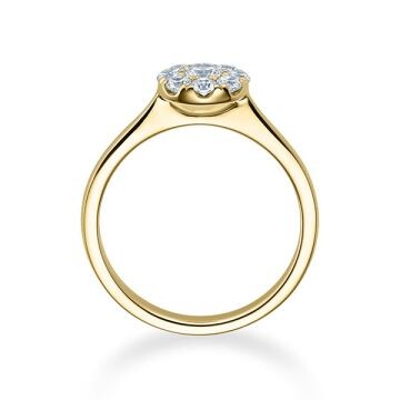 Verlobungsring Solitär Illusion Gelbgold Rubin RU-1593