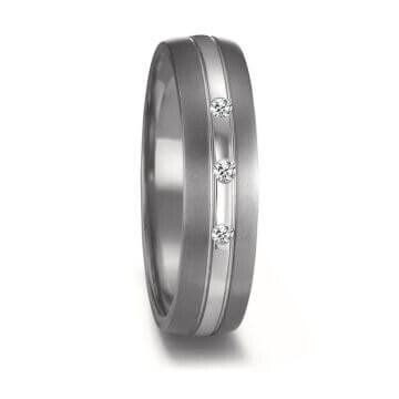 Trauringe aus Tantal & Platin Brillant TeNo 52678